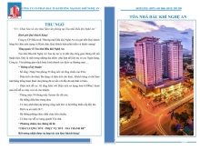 CHO THUÊ MẶT BẰNG VĂN PHÒNG LÀM VIỆC TẠI TÒA NHÀ DẦU KHÍ NGHỆ AN