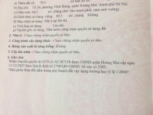 bán đất ngõ 179 vĩnh hưng DT 60.5m MT 4m đất vuông đã có nhà c4