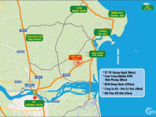 Đất thổ cư sổ đỏ sẵn cạnh đường quốc lộ 24B- Thành phố quảng Ngãi