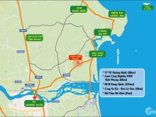 Đất thổ cư sổ đỏ sẵn cạnh đường quốc lộ 24B- Thành phố quảng Ngãi