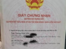Kẹt tiền làm ăn bán gấp lô đất thổ cư gần kề dự án nghỉ dưỡng Novaland Hồ Tràm
