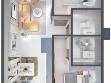 Cần bán Căn hộ 60m2-2PN tại Chung cư Thiên Quân Marina - Cần Thơ