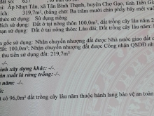 Nhà+vườn 320m Mặt tiên TL878B Tiền Giang