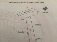cần bán Lô 3: Ngang 7.5m dài 45m nở hậu 10.9m, mặt sau tiếp giáp suối,có 1 căn