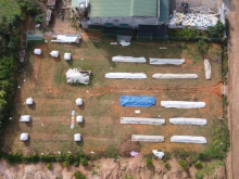 Diện tích: 24x47m(Nở Hậu) có 200m2 Thổ cư  Hẻm Ôtô khu dân cư gần đường tránh...