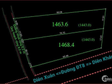 Cc Bán Hai lô Diên Lâm-Diên KHánh  DT lô 1:1463m2 sổ CLN      Lô2:1468m2 sổCLN