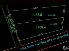 Cc Bán Hai lô Diên Lâm-Diên KHánh  DT lô 1:1463m2 sổ CLN      Lô2:1468m2 sổCLN