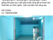 Cho thuê nhà nguyên căn mới sạch sẽ ngay bến xe Chín Nghĩa