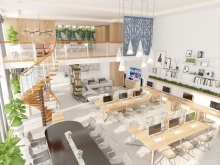 Cho thuê căn văn phòng 152m2 full nội thất, làm nội thất theo ý người thuê