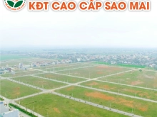Mở bán 155 lô Vip đẹp nhất Khu đô thị cao cấp Sao Mai - Triệu Sơn - Thanh Hóa