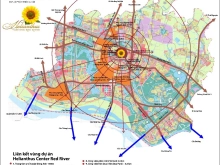 Biệt thự, Liền kề lâu đài tại Đông Anh Helianthus Center Red River