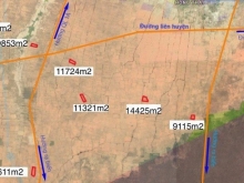 bán đất Hồng Thái, huyện bắc bình,DT: 9835m2 giá 115.000/m2 gần 2 liên huyện.