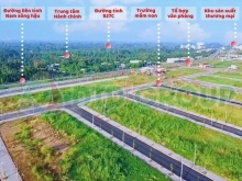 Nền ven sông,  ôm trọn 2 mặt tiền sông Hậu