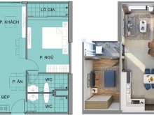 Chuyển nhượng gấp căn hộ 62m tại Vinhomes Smart City bao phí mới 100%