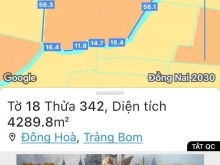 Chủ cần tiền kinh doanh nên cần bán nền đất sào sổ riêng, xã đông hoà, trảng bom