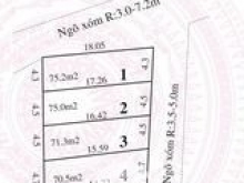 lô gcos 2 mặt tiền đường rộng 5 đến 7m