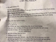 BÁN ĐẤT CHÍNH CHỦ NÔNG TIẾN TUYÊN QUANG