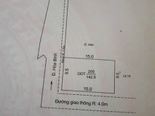 Lô đất hai mặt tiền đẹp rộng thông thoáng