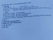 Dt : 11600mv . Mặt tiền 200,02m dài hết đất