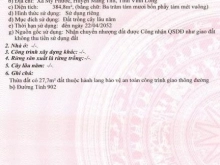 Bán thửa đất hướng Tây Nam. Theo diện tích và địa chỉ sổ y như hình.