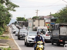 Bán nhà 1 trệt 3 lầu 5x20m mặt tiền quốc lộ 20 phù hợp kinh doanh tại Bảo Lộc