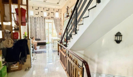 NGỘP hẻm 730 Lê Đức Thọ 90m2 ngang 4.1m 5L gara view sông có PN người già 9.5 tỷ