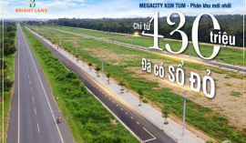 Đất đấu giá nhà nước dự án Mega City Kon Tum 230Tr/170m2